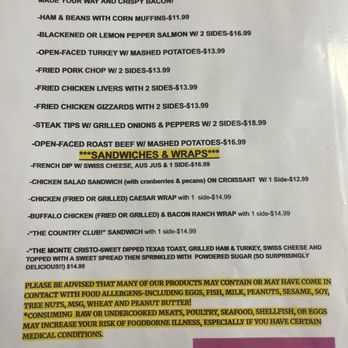 COUNTRY SKILLET CAFE - Menu - Cafes Near Me - Bourbon, Missouri