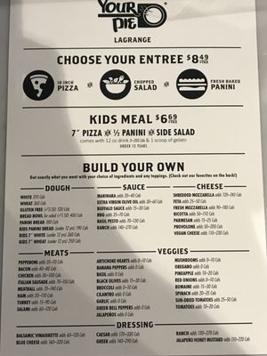 Menu photo 2 Your Pie Pizza LaGrange, GA