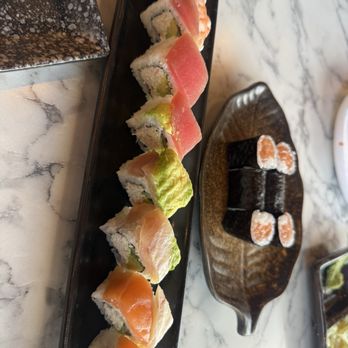 Mabu Sushi - Rainbow roll - Sushi Bars Near Me - El Monte, California Mabu Sushi - Rainbow roll - Sushi Bars Near Me - El Monte, California