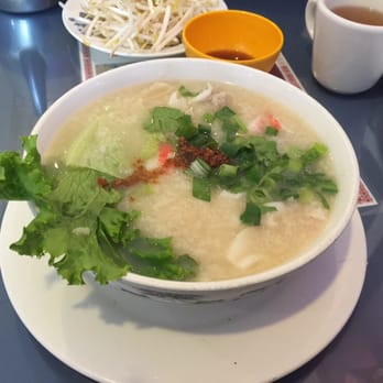 Red Rose Restaurant - Seafood Rice Soup -DELICIOUS! - Cambodian Near Me - Lowell, Massachusetts