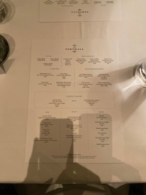 Menu photo 4 The Northall London, XGL Menu photo 4 The Northall London, XGL