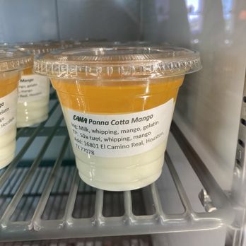 Cana Tea & Coffee - Mango panna cotta - it was ridiculously good!! - Bubble Tea Near Me - Houston, Texas