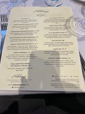 Menu photo 2 Adelina's Bistro Nipomo, CA Menu photo 2 Adelina's Bistro Nipomo, CA