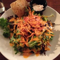 The Stockyard Public House - House salad with a roll and honey cinnamon butter!!