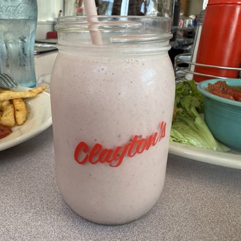Clayton's Coffee Shop - Strawberry banana smoothie - Coffee & Tea Near Me - Coronado, California Clayton's Coffee Shop - Strawberry banana smoothie - Coffee & Tea Near Me - Coronado, California