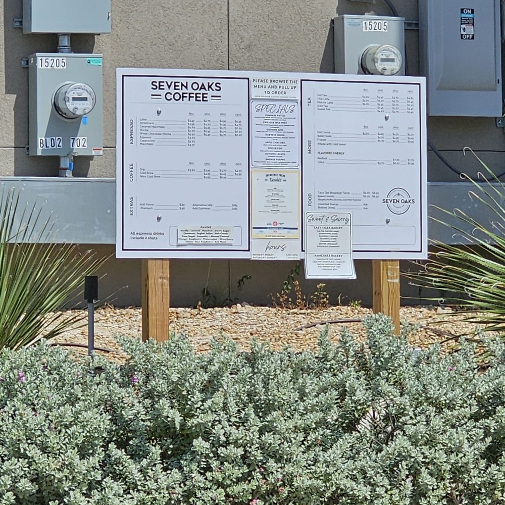 Seven Oaks Coffee - Drive thru menu - Coffee & Tea Near Me - Leander, Texas Seven Oaks Coffee - Drive thru menu - Coffee & Tea Near Me - Leander, Texas
