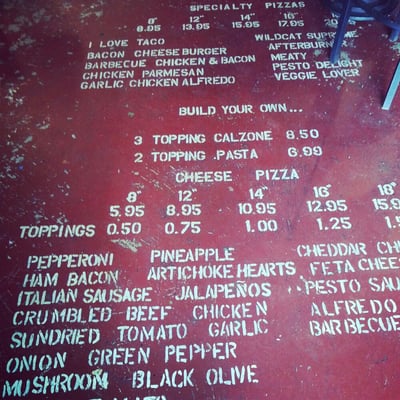 Menu photo 2 Wildcat Pizza Kellogg, ID Menu photo 2 Wildcat Pizza Kellogg, ID