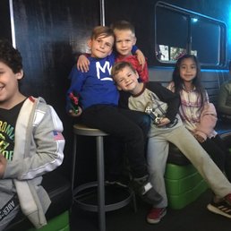 Birthday boy (in blue) and his BFFs Birthday boy (in blue) and his BFFs