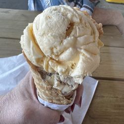 Grandpas Ice Cream and Homemade Pie - Single waffle cone