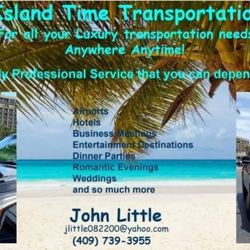Island Time Transportation - This is the services I provide and the vehicle you will be riding in