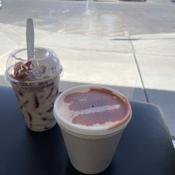 La Michoacana - Strawberry cup and Corn cup - Ice Cream & Frozen Yogurt Near Me - Casa Grande, Arizona