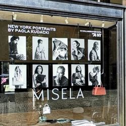 Bestype Printing - Cut Vinyl Lettering printed and installed on Storefront Window at Misela in NoHo, NYC for '74Studio