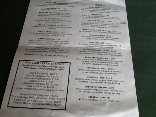 Menu photo 6 Fox And Hounds Ladysmith, BC