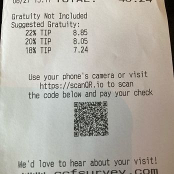 The Cheesecake Factory - Beware!  The suggested gratuity calculation includes the food AND the amount of the tax!!  Not a good practice!! - Desserts Near Me - Chula Vista, California