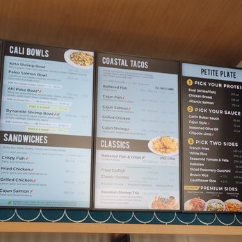 California Fish Grill - menu 2/2 - Seafood Near Me - San Mateo, California California Fish Grill - menu 2/2 - Seafood Near Me - San Mateo, California