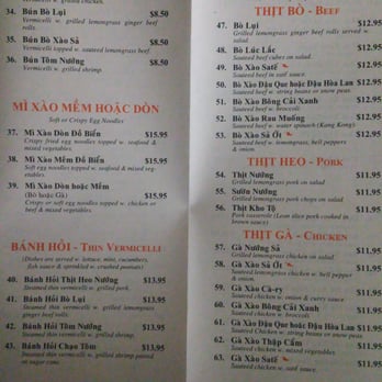 Binh Duong II - Menu page 2 - Vietnamese Near Me - Hillside, New Jersey Binh Duong II - Menu page 2 - Vietnamese Near Me - Hillside, New Jersey