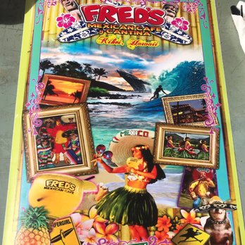 Fred's Mexican Cafe - Front of Lunch Menu - Mexican Near Me - Kihei, Hawaii