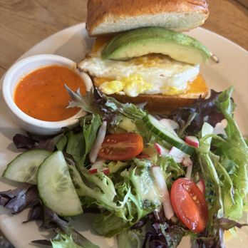 Le Pain Quotidien - Cheddar, Avocado & Tomato-Pepper Jam Breakfast Sandwich - Bakeries Near Me - Fairfax, Virginia Le Pain Quotidien - Cheddar, Avocado & Tomato-Pepper Jam Breakfast Sandwich - Bakeries Near Me - Fairfax, Virginia