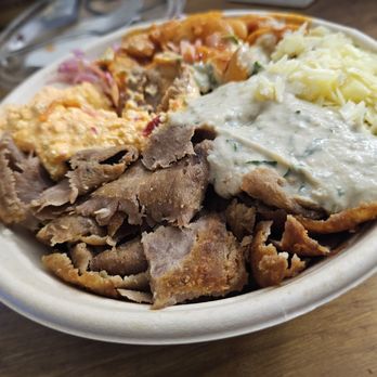 The Gyro Project - Bowl to go. ~$16 post tax. Alright gyro meat (go for the souvlaki instead) but nice size - Greek Near Me - New York, New York The Gyro Project - Bowl to go. ~$16 post tax. Alright gyro meat (go for the souvlaki instead) but nice size - Greek Near Me - New York, New York