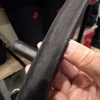 Specialized Bicycle Components - Notice there's basically no wear on this tire, and yet the tread is coming lose. Specialized isn't interested in examining it - Sports Wear Near Me - Morgan Hill, California