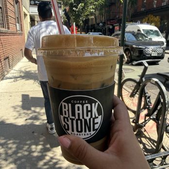 Blackstone Coffee Roasters - Hazelnut banana milk latte - Coffee & Tea Near Me - New York, New York Blackstone Coffee Roasters - Hazelnut banana milk latte - Coffee & Tea Near Me - New York, New York