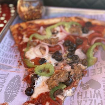 Pizza My Heart - Single Slice of Combination - Pizza Near Me - San Jose, California Pizza My Heart - Single Slice of Combination - Pizza Near Me - San Jose, California