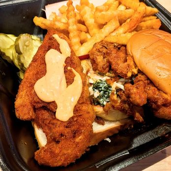 Dave's Hot Chicken - Dave's Cauli Slider with Fries - Chicken Shop Near Me - Tampa, Florida Dave's Hot Chicken - Dave's Cauli Slider with Fries - Chicken Shop Near Me - Tampa, Florida