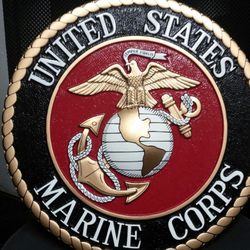 Weisco Signs & Awards - Carved and painted seal for the USMC
