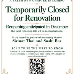 Swan Thai - Announcement