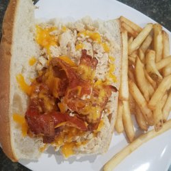 Applejack's Bar & Grille - Cheese steak with bacon