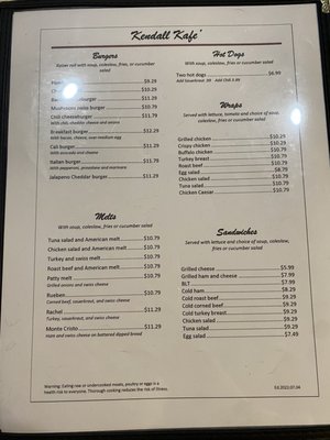 Menu photo 8 Kendall Kafe Tamarac, FL