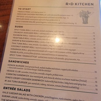 R+D Kitchen - New American Near Me - Yountville, California