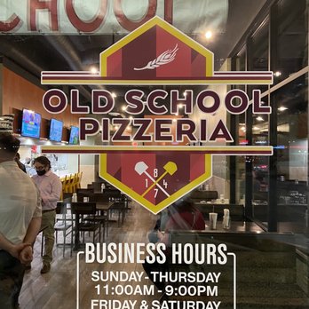 Old School Pizzeria - Open @ 11 am seven days a week, closing @ 9 pm Sunday - Thursday and until 10pm Friday & Saturday - Pizza Near Me - Las Vegas, Nevada Old School Pizzeria - Open @ 11 am seven days a week, closing @ 9 pm Sunday - Thursday and until 10pm Friday & Saturday - Pizza Near Me - Las Vegas, Nevada