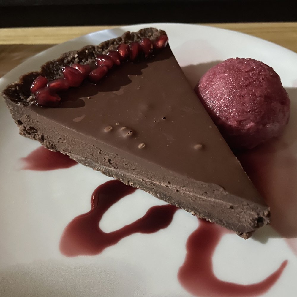 Bittersweet - Pomegranate chocolate cake - Coffee & Tea Near Me - Raleigh, North Carolina