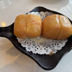 Sushi Soho - I don't even remember what this was called, one of the best desserts ever. Milk biscuits? Fried dough soaked in sweetened condensed milk.