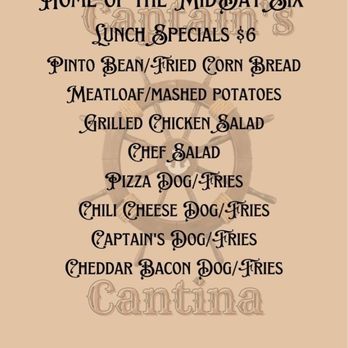 Captain’s Cantina - the menu - Pool Halls Near Me - Burnside, Kentucky Captain’s Cantina - the menu - Pool Halls Near Me - Burnside, Kentucky