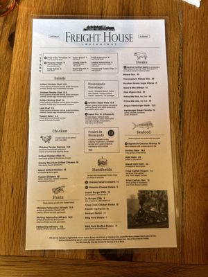 Menu photo 1 Freight House Restaurant Hartselle, AL
