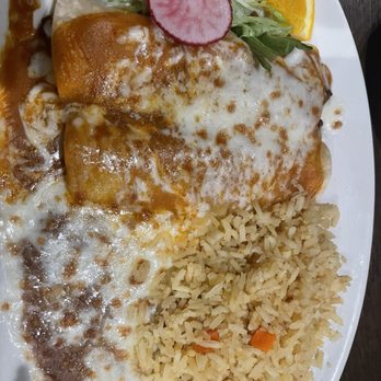 Don Antonio's - Combination Beef Or Chicken Enchilada. Don't do it! - Mexican Near Me - Los Angeles, California Don Antonio's - Combination Beef Or Chicken Enchilada. Don't do it! - Mexican Near Me - Los Angeles, California