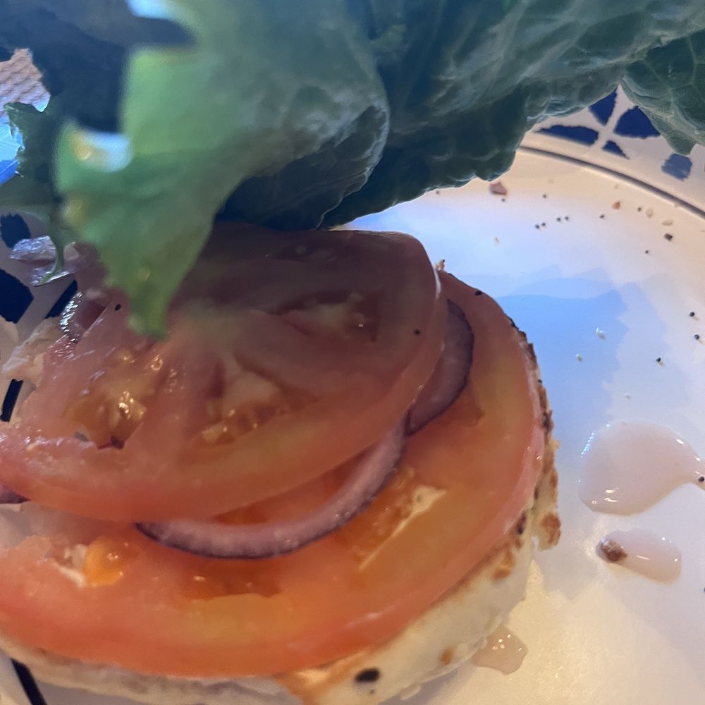 Western Bagel - Missing lox but he got an extra tomato! Not cool. - Bagels Near Me - Chatsworth, California Western Bagel - Missing lox but he got an extra tomato! Not cool. - Bagels Near Me - Chatsworth, California