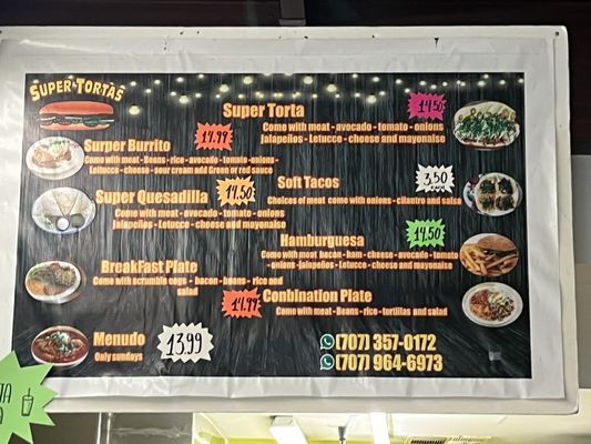 Menu photo 2 Super Tortas Fort Bragg, CA Menu photo 2 Super Tortas Fort Bragg, CA