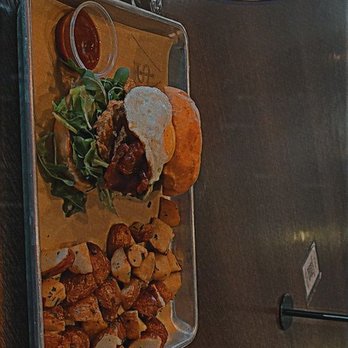 Tout Suite - I ordered the BLT breakfast sandwich with a side of potatoes and a mimosa - Cafes Near Me - Houston, Texas Tout Suite - I ordered the BLT breakfast sandwich with a side of potatoes and a mimosa - Cafes Near Me - Houston, Texas