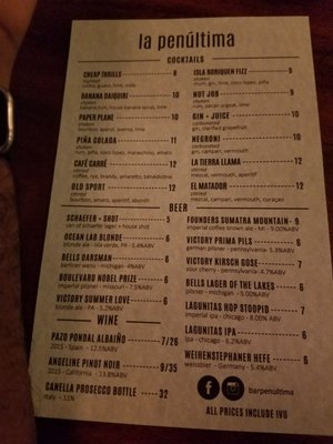 La Penúltima by null