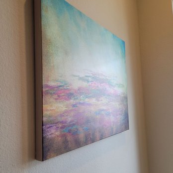 Que Imaging - Monet on stretched canvas, in my living room! - Printing Services Near Me - Houston, Texas