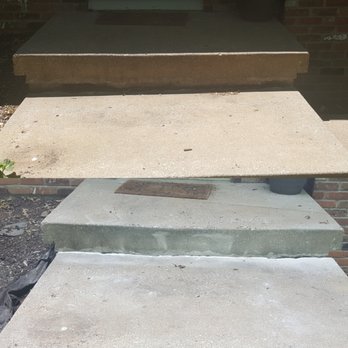 Concrete Raising Systems - Before and after. The sun moved is the reason for difference in shadows - Masonry/Concrete Near Me - Kansas City, Missouri Concrete Raising Systems - Before and after. The sun moved is the reason for difference in shadows - Masonry/Concrete Near Me - Kansas City, Missouri