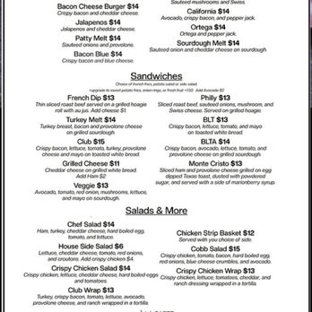 The Palms Cafe - Menu (2 of 3) - New American Near Me - Central Point, Oregon