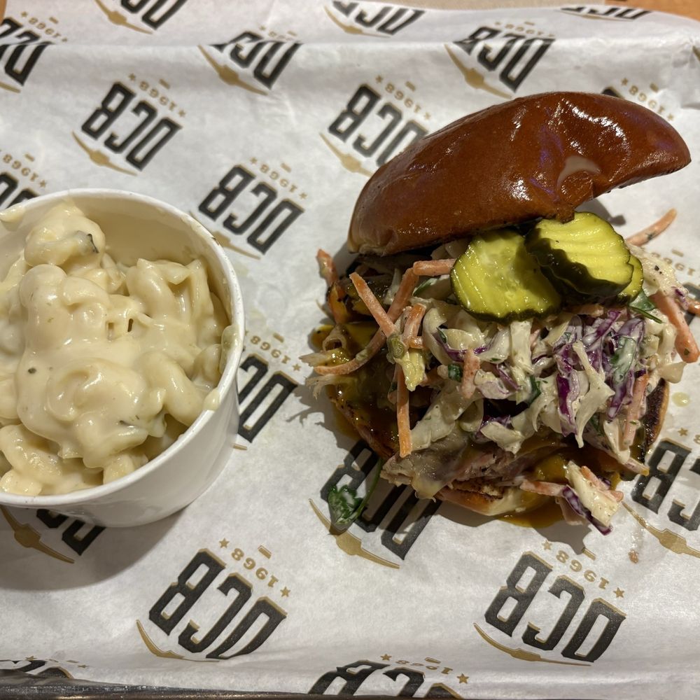 Dutchman's Country BBQ - Pulled pork sandwich and jalapeño Mac and cheese - Barbeque Near Me - Apache Junction, Arizona