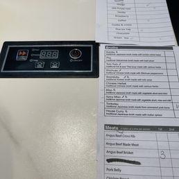 Order menu
