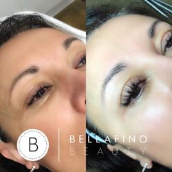 Sleek Salon - Eyelash Extension before / after