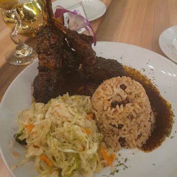 Konoko Restaurant - Lamb chops entree...comes with cabbage and rice and peas - Caribbean Near Me - White Marsh, Maryland Konoko Restaurant - Lamb chops entree...comes with cabbage and rice and peas - Caribbean Near Me - White Marsh, Maryland