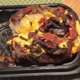 Smoked Mushroom Baked Potato.